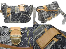画像をギャラリービューアに読み込む, 極美品 LOUISVUITTON ルイヴィトン パッチワーク ポスティ メッセンジャーバッグ M95375 モノグラムデニム グレー 中古 4b007347