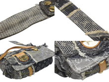 画像をギャラリービューアに読み込む, 極美品 LOUISVUITTON ルイヴィトン パッチワーク ポスティ メッセンジャーバッグ M95375 モノグラムデニム グレー 中古 4b007347