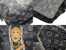 画像をギャラリービューアに読み込む, 極美品 LOUISVUITTON ルイヴィトン パッチワーク ポスティ メッセンジャーバッグ M95375 モノグラムデニム グレー 中古 4b007347