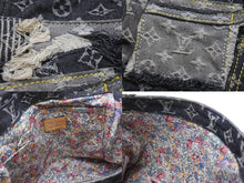 画像をギャラリービューアに読み込む, 極美品 LOUISVUITTON ルイヴィトン パッチワーク ポスティ メッセンジャーバッグ M95375 モノグラムデニム グレー 中古 4b007347