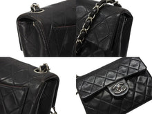 画像をギャラリービューアに読み込む, CHANEL シャネル ミニマトラッセ17 ショルダーバッグ ココマーク 4番台 ラムスキン ブラック シルバー金具 美品 中古 4b007351