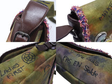 画像をギャラリービューアに読み込む, 極美品 CHANEL シャネル エンブロイダリー グラフィティ ショルダーバッグ A92789 ココマーク 20番台 カーキ 中古 4b007352