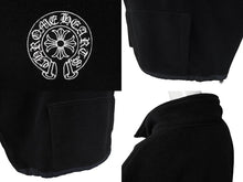 画像をギャラリービューアに読み込む, CHROME HEARTS クロムハーツ YKT U TARDY SWEEP HLF ZIP ダガーハーフジップフリース サイズXL ホースシュー ブラック 美品 中古 4b007355
