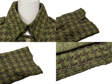 画像をギャラリービューアに読み込む, 極美品 CHANEL シャネル ツイードジャケット P32181V18440 サイズ36 ココマーク グリーン ブラウン シルク リネン コットン 中古 4b007356