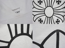 画像をギャラリービューアに読み込む, CHROME HEARTS クロムハーツ クロスプリント プルオーバーフーディー パーカー サイズS ホワイト 美品 中古 4b007357