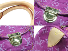 Load image into Gallery viewer, 極美品 LOUIS VUITTON ルイヴィトン ネオスピーディ ハンドバッグ M95214 モノグラムデニム ゴールド金具 ピンク 中古 4b007360