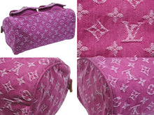 Load image into Gallery viewer, 極美品 LOUIS VUITTON ルイヴィトン ネオスピーディ ハンドバッグ M95214 モノグラムデニム ゴールド金具 ピンク 中古 4b007360
