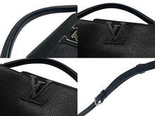 Load image into Gallery viewer, LOUIS VUITTON ルイヴィトン カプシーヌPM M42242 2WAY ハンドバッグ トリヨンレザー ノワール フューシャ 美品 中古 4b007361