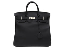 画像をギャラリービューアに読み込む, 新品同様 オーダー品 HERMES エルメス ハンドバッグ オータクロア40 ブラック Y刻印 トゴ マット金具 中古 4b007362