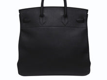 画像をギャラリービューアに読み込む, 新品同様 オーダー品 HERMES エルメス ハンドバッグ オータクロア40 ブラック Y刻印 トゴ マット金具 中古 4b007362