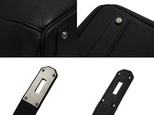 画像をギャラリービューアに読み込む, 新品同様 オーダー品 HERMES エルメス ハンドバッグ オータクロア40 ブラック Y刻印 トゴ マット金具 中古 4b007362