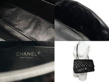 画像をギャラリービューアに読み込む, CHANEL シャネル デカマトラッセ30 Sフラップ Wチェーンショルダーバッグ 19番台 A58600 パテントレザー ブラック 美品 中古 4b007364