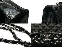 画像をギャラリービューアに読み込む, CHANEL シャネル デカマトラッセ30 Sフラップ Wチェーンショルダーバッグ 19番台 A58600 パテントレザー ブラック 美品 中古 4b007364