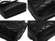 画像をギャラリービューアに読み込む, CHANEL シャネル マトラッセ トップハンドル フラップバッグ 20番台 A92236 カーフスキン ブラック ゴールド金具 美品 中古 4b007365