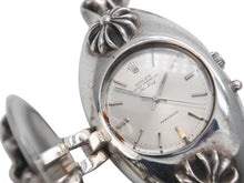 画像をギャラリービューアに読み込む, CHROME HEARTS クロムハーツ x ROLEX ロレックス エアキング Ref.5500 CHプラスクラシックリンク ウォッチブレスレット 美品 中古 4b007367