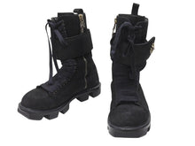 画像をギャラリービューアに読み込む, 極美品 CHROME HEARTS クロムハーツ x RICK OWENS リックオウエンス アーミーブーツ サイズ43 ダガージップ CHプラス装飾 中古 4b007369