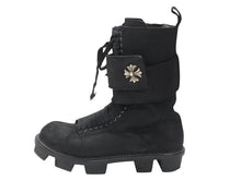 画像をギャラリービューアに読み込む, 極美品 CHROME HEARTS クロムハーツ x RICK OWENS リックオウエンス アーミーブーツ サイズ43 ダガージップ CHプラス装飾 中古 4b007369