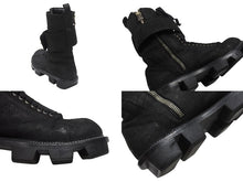 画像をギャラリービューアに読み込む, 極美品 CHROME HEARTS クロムハーツ x RICK OWENS リックオウエンス アーミーブーツ サイズ43 ダガージップ CHプラス装飾 中古 4b007369