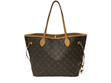 画像をギャラリービューアに読み込む, 極美品 LOUIS VUITTON ルイヴィトン モノグラム ネヴァーフルMM トートバッグ M40156 ブラウン PVC ヌメ革 ゴールド金具 中古 4b007378