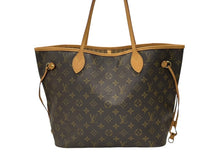 画像をギャラリービューアに読み込む, 極美品 LOUIS VUITTON ルイヴィトン モノグラム ネヴァーフルMM トートバッグ M40156 ブラウン PVC ヌメ革 ゴールド金具 中古 4b007378