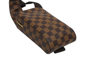 極美品 LOUIS VUITTON ルイヴィトン ジェロニモス ウエストバッグ ボディバッグ N51994 ダミエ ブラウン 中古 4b010738