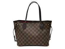 Load image into Gallery viewer, 極美品 LOUIS VUITTON ルイヴィトン ネヴァーフルPM ハンドバッグ N51109 ダミエキャンバス ブラウン ゴールド金具 中古 4b007380