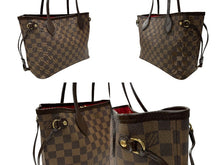 Load image into Gallery viewer, 極美品 LOUIS VUITTON ルイヴィトン ネヴァーフルPM ハンドバッグ N51109 ダミエキャンバス ブラウン ゴールド金具 中古 4b007380