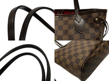 Load image into Gallery viewer, 極美品 LOUIS VUITTON ルイヴィトン ネヴァーフルPM ハンドバッグ N51109 ダミエキャンバス ブラウン ゴールド金具 中古 4b007380
