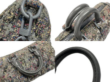 画像をギャラリービューアに読み込む, LOUIS VITTON ルイヴィトン キーポルXS LVフェルト M80821 ハンドバッグ ショルダー グレー フェルトレザー 美品 中古 4b007382