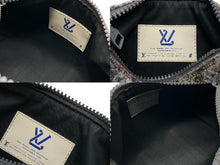 画像をギャラリービューアに読み込む, LOUIS VITTON ルイヴィトン キーポルXS LVフェルト M80821 ハンドバッグ ショルダー グレー フェルトレザー 美品 中古 4b007382