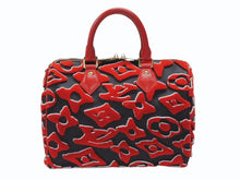 Load image into Gallery viewer, 新品同様 LOUIS VUITTON × UF ルイヴィトン × ウルス フィッシャー スピーディバンドリエール25 ハンドバッグ M45552 レッド 中古 4b007384