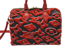Load image into Gallery viewer, 新品同様 LOUIS VUITTON × UF ルイヴィトン × ウルス フィッシャー スピーディバンドリエール25 ハンドバッグ M45552 レッド 中古 4b007384