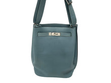 画像をギャラリービューアに読み込む, 極美品 HERMES エルメス ソーケリー22 ショルダーバッグ □M刻印 トリヨンクレマンス ブルーリン パラジウム金具 中古 4b007385