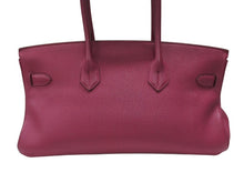 画像をギャラリービューアに読み込む, HERMES エルメス ショルダーバーキン ハンドバッグ トリヨンクレマンス トスカ パープル □P刻印 SV金具 2009年 ゴルチェ期 美品 中古 4b007386
