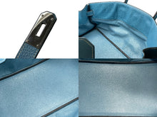 画像をギャラリービューアに読み込む, HERMES エルメス ショルダーバーキン ハンドバッグ トリヨンクレマンス ブルージーン □I刻印 SV金具 2005年 ゴルチェ期 美品 中古 4b007387