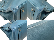 画像をギャラリービューアに読み込む, HERMES エルメス ショルダーバーキン ハンドバッグ トリヨンクレマンス ブルージーン □I刻印 SV金具 2005年 ゴルチェ期 美品 中古 4b007387