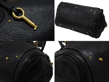 Load image into Gallery viewer, 極美品 Chloe クロエ ハンドバッグ パディントン ワンショルダーバッグ ブラック レザー B19FG0 ゴールド金具 中古 4b007388