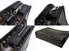 Load image into Gallery viewer, 新品同様 GOYARD ゴヤール ジュバンス MM ポーチ クラッチバッグ ブラック PVC レザー JOUVENGMLTY01CL01P 中古 4b007389