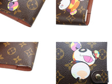 画像をギャラリービューアに読み込む, 極美品 LOUIS VUITTON ルイヴィトン 手帳カバー アジェンダPM モノグラムパンダ 村上隆 R20011 ブラウン マルチカラー 中古 4b004640