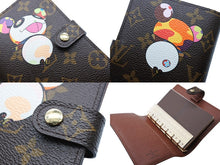画像をギャラリービューアに読み込む, 極美品 LOUIS VUITTON ルイヴィトン 手帳カバー アジェンダPM モノグラムパンダ 村上隆 R20011 ブラウン マルチカラー 中古 4b004640