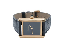 画像をギャラリービューアに読み込む, 新品同様 Cartier カルティエ タンクルイカルティエ LMサイズ WGTA0091 オニキス ブラック 文字盤 時計 中古 4b007392