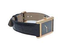 画像をギャラリービューアに読み込む, 新品同様 Cartier カルティエ タンクルイカルティエ LMサイズ WGTA0091 オニキス ブラック 文字盤 時計 中古 4b007392