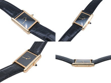 画像をギャラリービューアに読み込む, 新品同様 Cartier カルティエ タンクルイカルティエ LMサイズ WGTA0091 オニキス ブラック 文字盤 時計 中古 4b007392