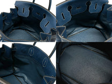 画像をギャラリービューアに読み込む, 新品同様 HERMES エルメス ハンドバッグ オータクロア40 ブルータラサ ◽︎G刻印 トゴ パラジウム金具 中古 4b007398