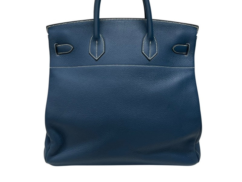 Like new HERMES Hermes handbag Haut à Courroies 40 Blue Thalassa ◽G stamp, Togo leather, palladium fittings, pre-owned, item number 4b007398