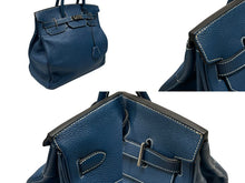 画像をギャラリービューアに読み込む, 新品同様 HERMES エルメス ハンドバッグ オータクロア40 ブルータラサ ◽︎G刻印 トゴ パラジウム金具 中古 4b007398