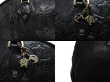 画像をギャラリービューアに読み込む, 新品同様 CHROME HEARTS クロムハーツ 新型 ジムバッグ ミディアム ハンドバッグ セメタリークロスパッチ 14パッチ ブラック 中古 4b007404