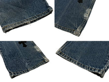 画像をギャラリービューアに読み込む, 極美品 CHROME HEARTS クロムハーツ LEVI'S 517 リーバイス 517 セメタリークロスパッチデニム ジーンズ サイズ32 15パッチ 中古 4b007406