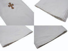 画像をギャラリービューアに読み込む, 極美品 CHROME HEARTS クロムハーツ LEVI'S リーバイス 501 クロスパッチデニム ジーンズ サイズ32 レオパード ハラコ 15パッチ 中古 4b007407