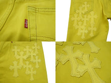 画像をギャラリービューアに読み込む, 極美品 CHROME HEARTS クロムハーツ LEVI'S リーバイス 501 セメタリークロスパッチデニム ジーンズ サイズ31 35パッチ 中古 4b007408